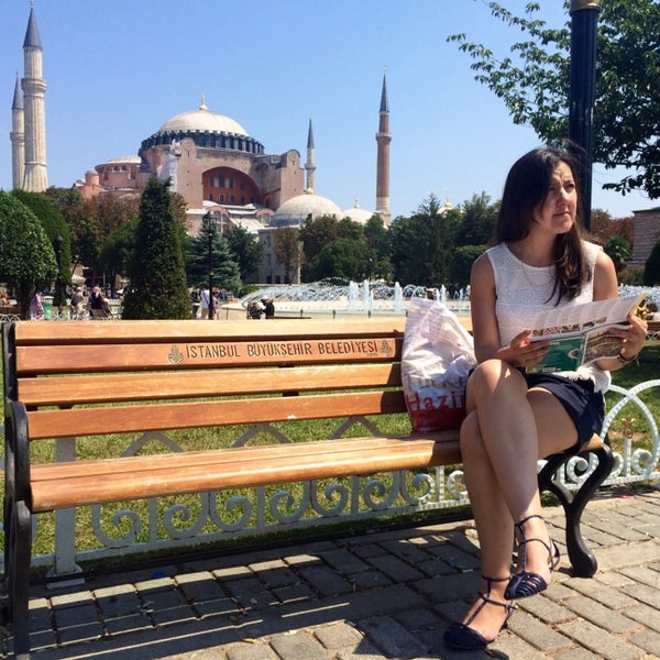 Photo taken at Sultanahmet Mosque Information Center by Pilar G. on 8/6/2014