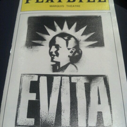 Снимок сделан в Evita on Broadway пользователем Linda T. 1/11/2013