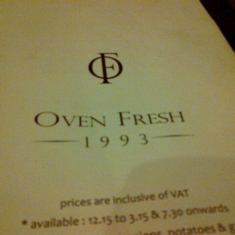 Photo taken at Oven Fresh by Vaibhav T. on 12/1/2012