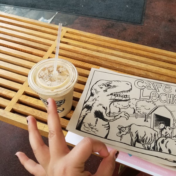 Love the complimentary coloring pages. The horchata espresso is pretty good.