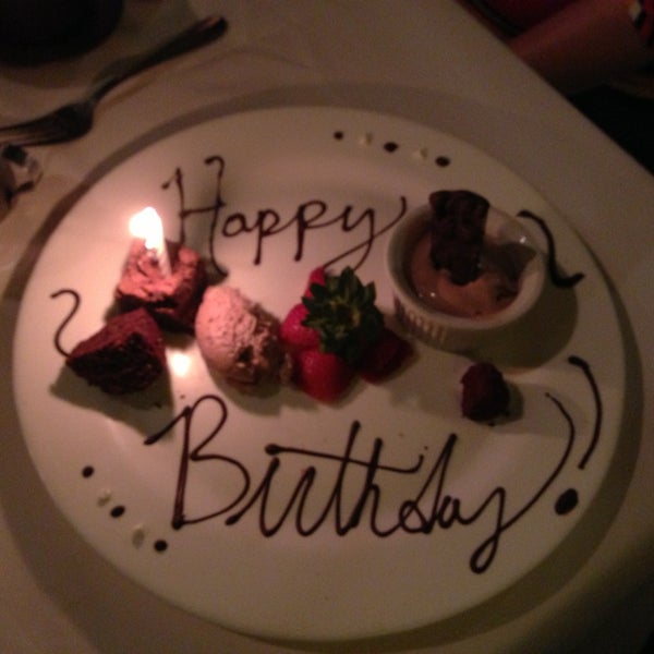 My Birthday Dinner was Wonderful!! With this Birthday surprise. Always great food!!! Thank you Andre's!!