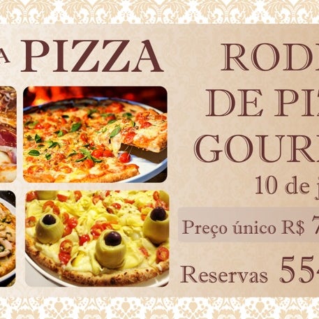 Rodízio de pizzas gourmet no DIA DA PIZZA 10/07
