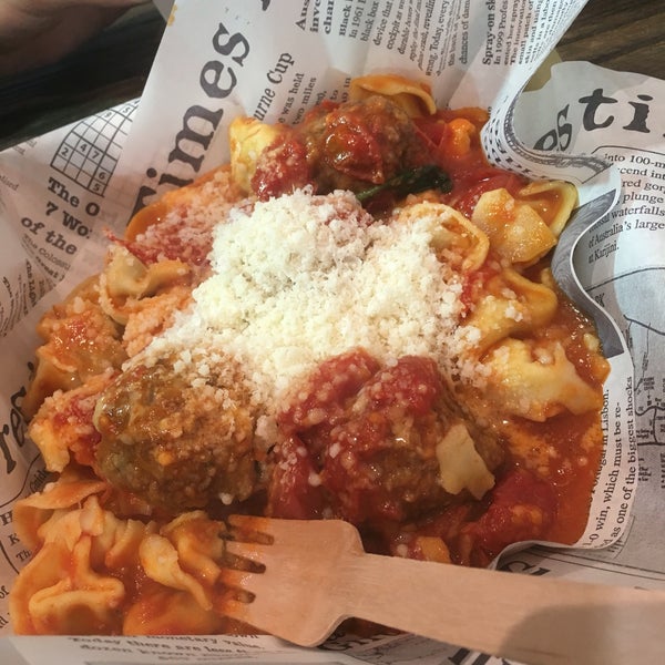 Best Italian street food I have ever had. Try out the lasagna or polpette!