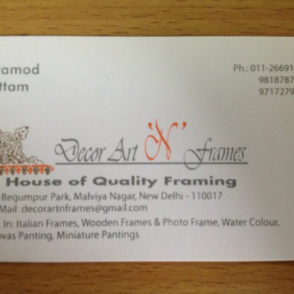 Decor Art 'N' Frames Tienda de artesanías