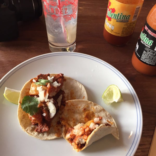 As a mexican abroad, the tacos al pastor from Café Mendez really impressed me 🌮🌮. The service was very friendly and their cocktails delicious 🍹Go check it out if you're in Vienna!