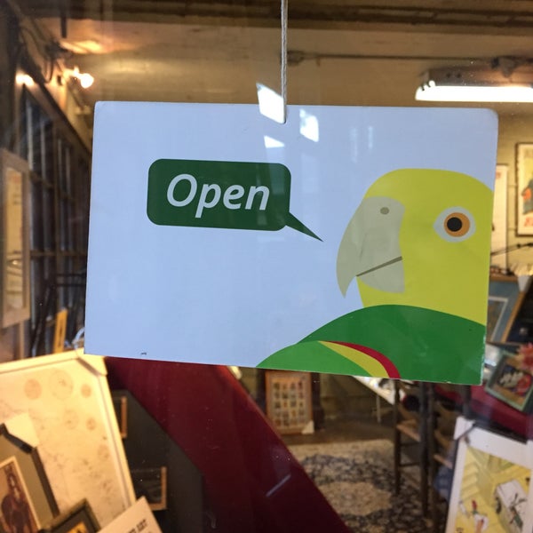 The cutest frame store I have ever been to! Come for the 32 year old bird queen, stay for the endearing shop and wonderful products.
