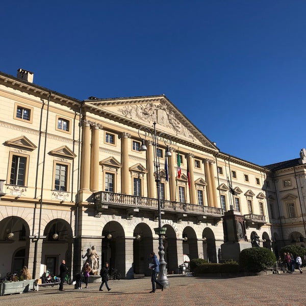 Photo taken at Piazza Chanoux by Giuseppe C. on 3/19/2019