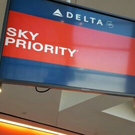 Photo taken at Delta Ticket Counter by Koen B. on 3/22/2017