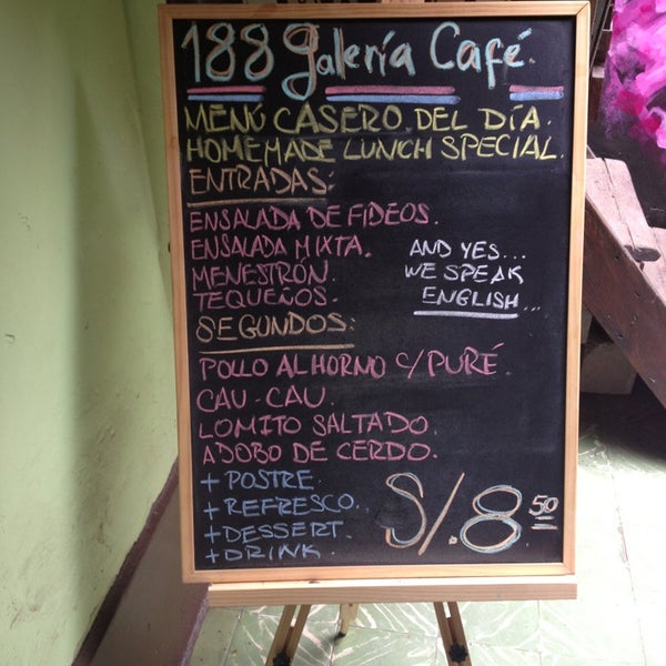 Photo taken at 188 Galería Café/ Resto-Bar by Gabriel L. on 7/2/2013