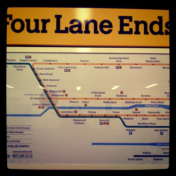 Four Lane Ends Interchange Newcastle upon Tyne, Newcastle upon Tyne