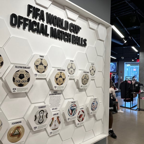 Adidas opens its flagship store in New York and we're there.