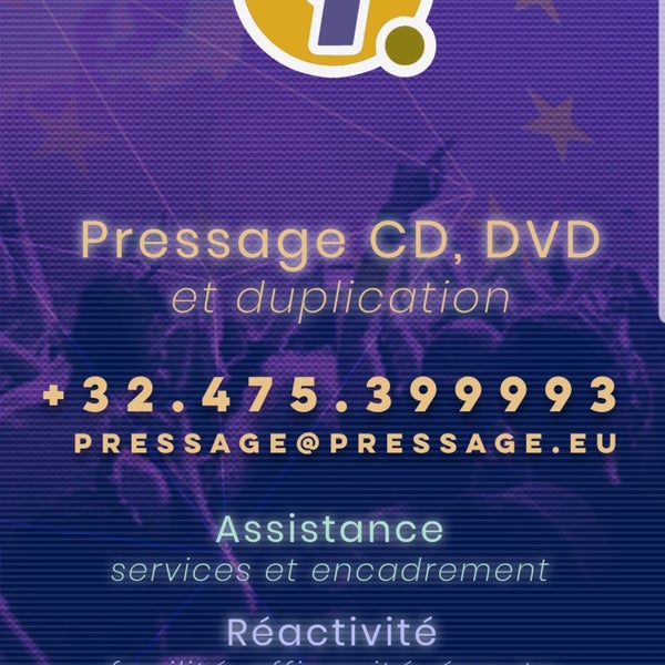 Photo prise au Pressage CD DVD &amp; Duplication (PRESSAGE.EU) par Alain P. le9/5/2019