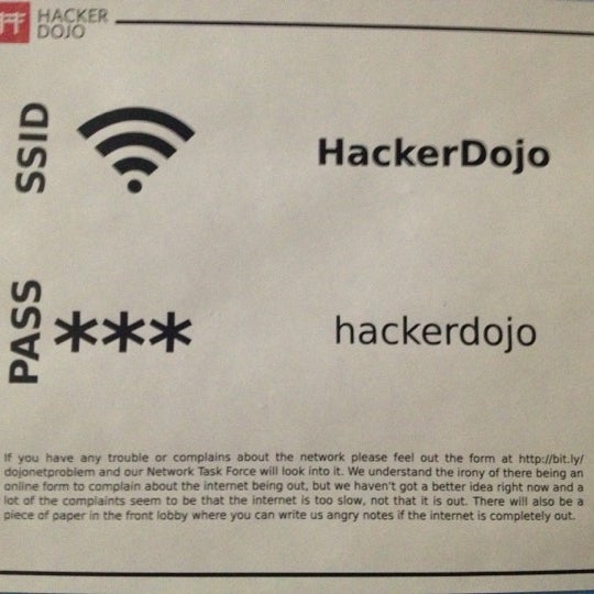 Photo taken at Hacker Dojo by Gustavo G. on 10/16/2012