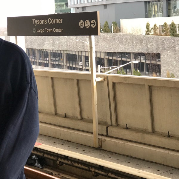 Photo taken at Tysons Metro Station by Dante on 2/9/2018