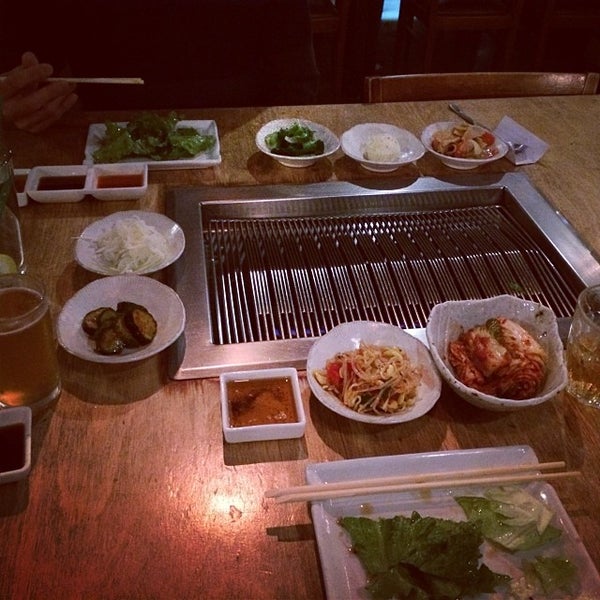 Photo taken at Wharo Korean BBQ by Mimi K. on 1/31/2014