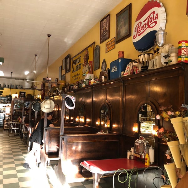 Photo taken at MacAlpine&#39;s Diner and Soda Fountain by Mike S. on 4/11/2018