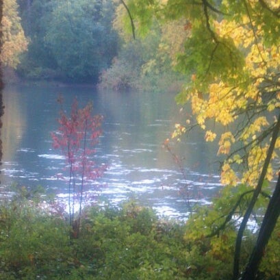 Photo taken at SweetWaters on the River by Douglas B. on 10/28/2012