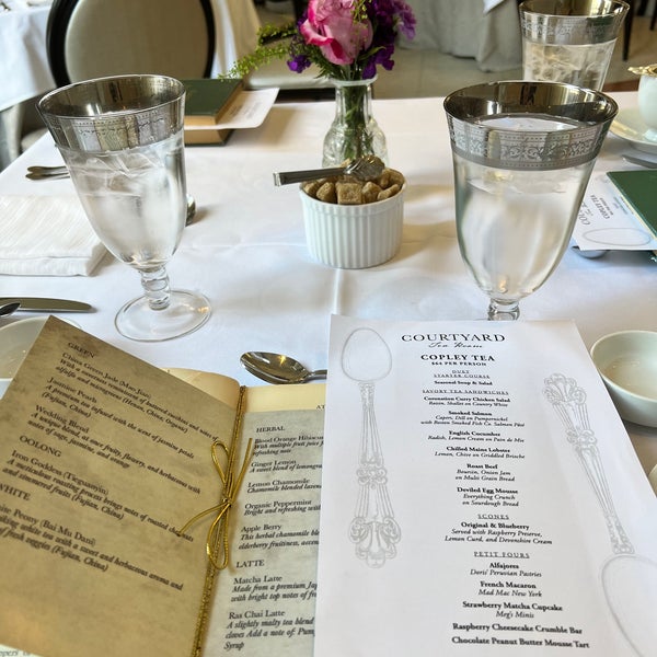 Courtyard Tea Room Back Bay East 230 Dartmouth St