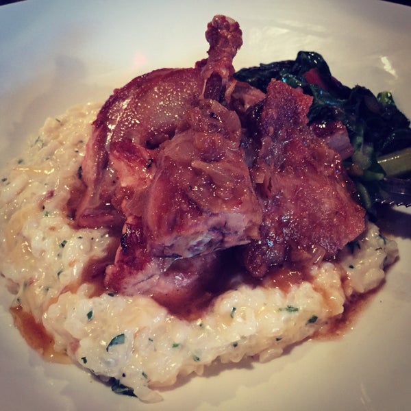 Had the Quail Confit with herbed risotto - very good! Service was excellent!!