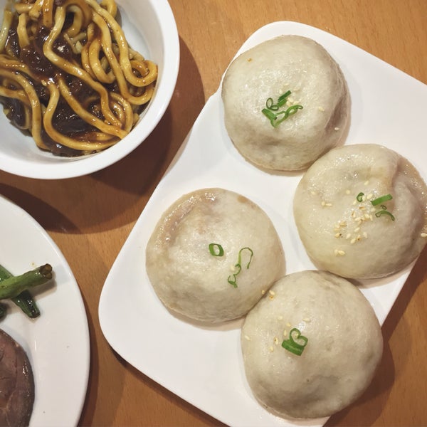 Soup dumplings are sublime, and every dish we tried last night, like these pan fried pork buns, was delicious. Definitively worth a visit!