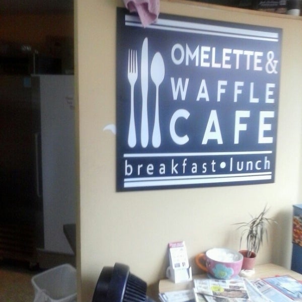 Photo taken at Omelette &amp; Waffle Café by Seth on 6/9/2013
