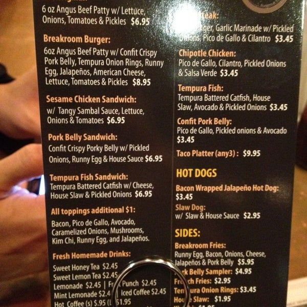 Breakroom Burger Imbiss In New York