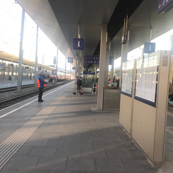 Photo taken at Bahnhof Attnang-Puchheim by Necla U. on 4/4/2019