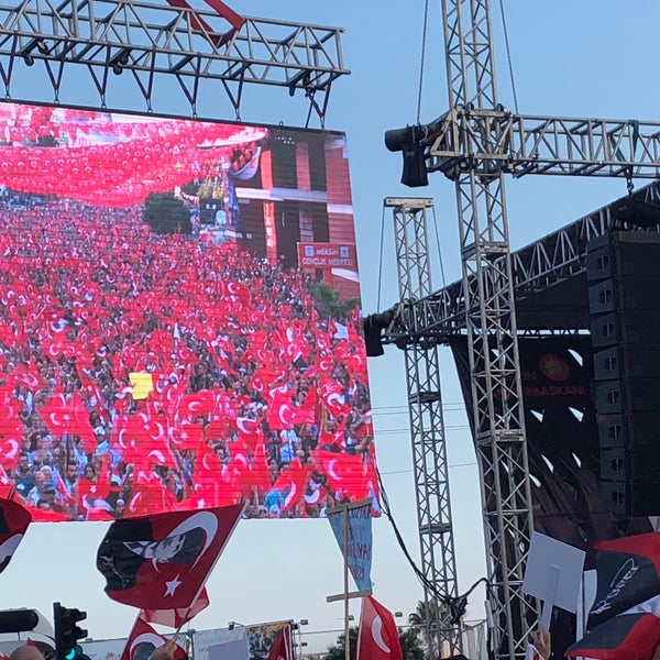 Photo taken at Mersin Tevfik Sırrı Gür Stadı by SERVET on 6/20/2018
