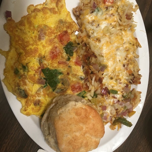 Huge portions, good food. Get the biscuits instead of toast, and upgrade to western style hash browns!