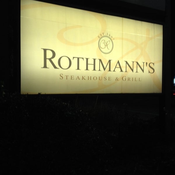 Photo taken at Rothmann&#39;s Steakhouse by Scott Y. on 2/13/2014