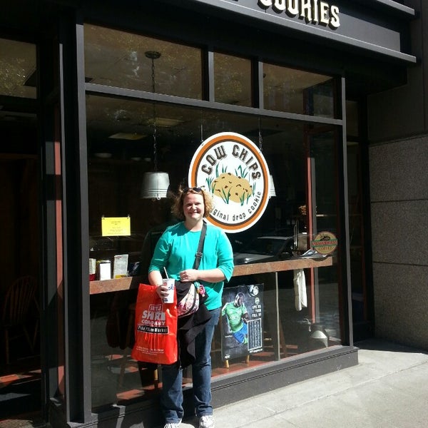 Photo taken at Cow Chip Cookies by Katie B. on 5/1/2013