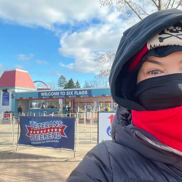 Photo taken at Six Flags Great America by Katie L. on 11/13/2022
