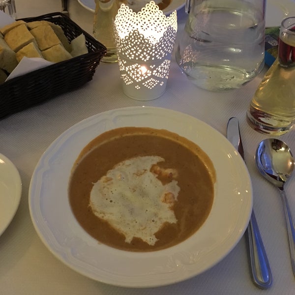 The lobster here was incredible. Try the Lobster Bisque (pictured) to start, you won't be disappointed. Great staff in a small fishing town with a great wine list. Drink it in!