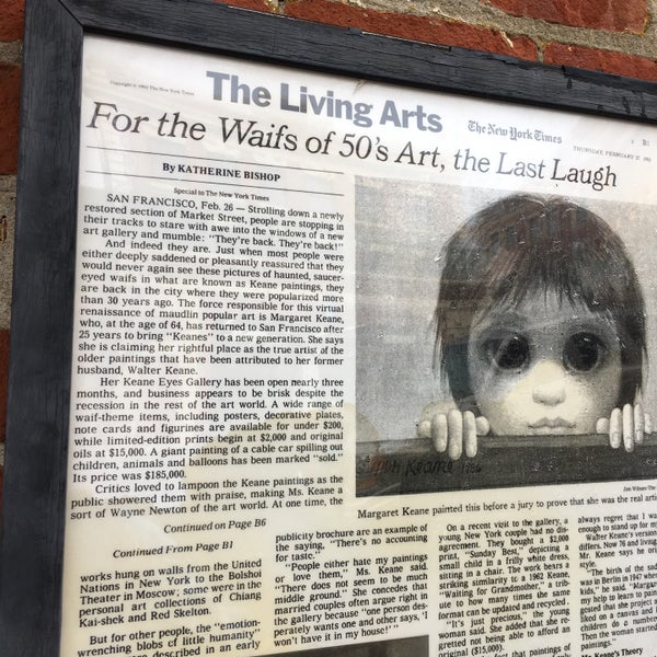 Keane Eyes Gallery Art Gallery in San Francisco