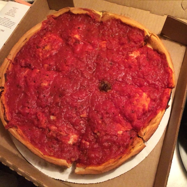 The Best Delivery Deep Dish Pizza I've Ever Had