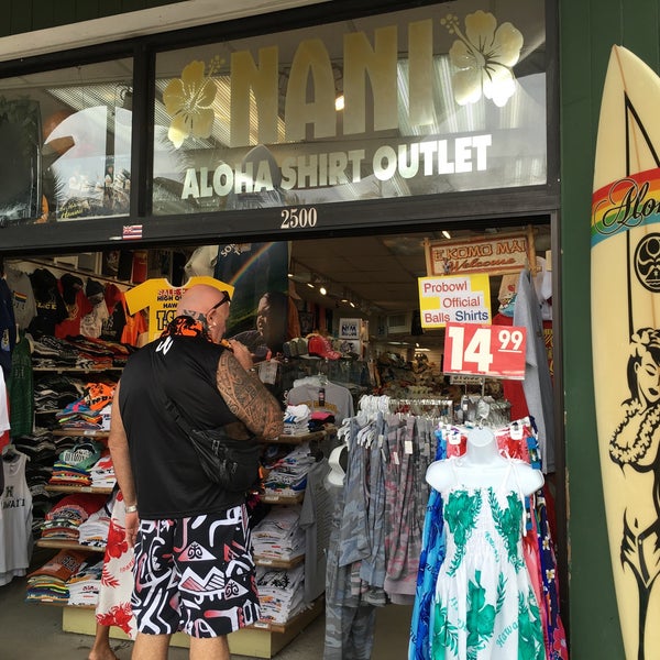 twee weken wang Omgeving Nani Aloha Shirt Outlet - Clothing Store in Waikiki