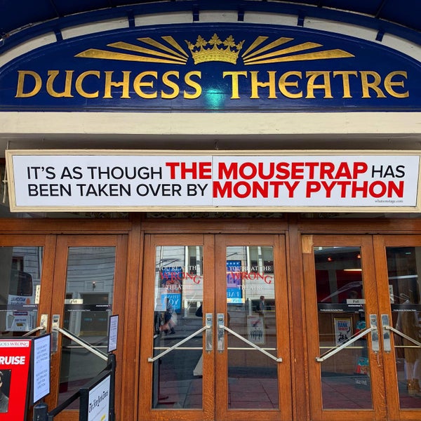 8/17/2019에 Seelan G.님이 Duchess Theatre에서 찍은 사진