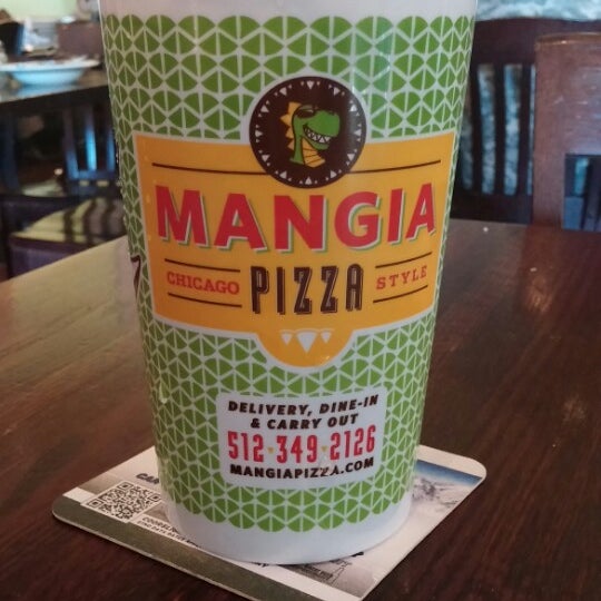 Photo taken at Mangia Pizza by Carrie M. on 4/15/2014