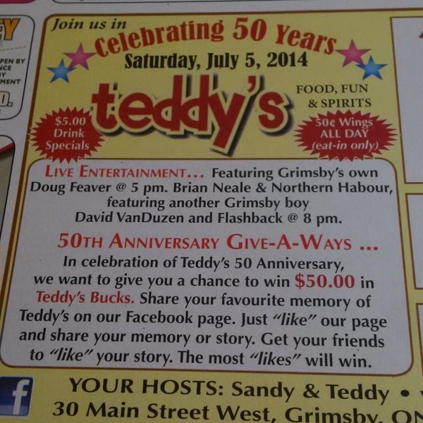 Teddy's Sports Bar Grimsby, ON