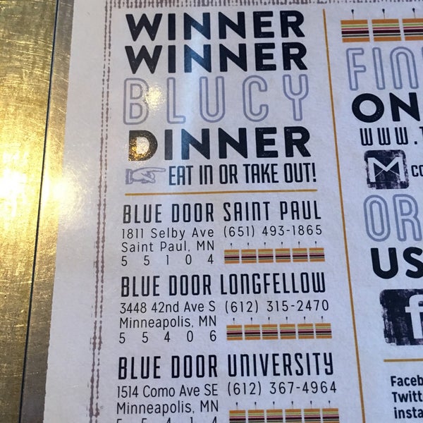 Photos At Blue Door Pub University Burger Joint In Como