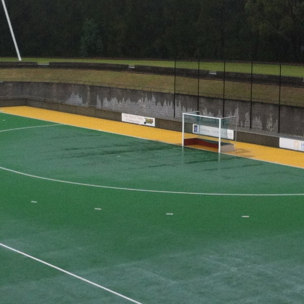 Photo taken at Sydney Olympic Park Hockey Centre by Mark M. on 4/19/2013