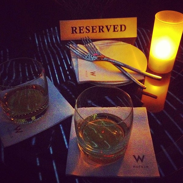 Photo taken at Living Room Bar &amp; Terrace @ W New York - Downtown by trice the afrikanbuttafly on 2/10/2013