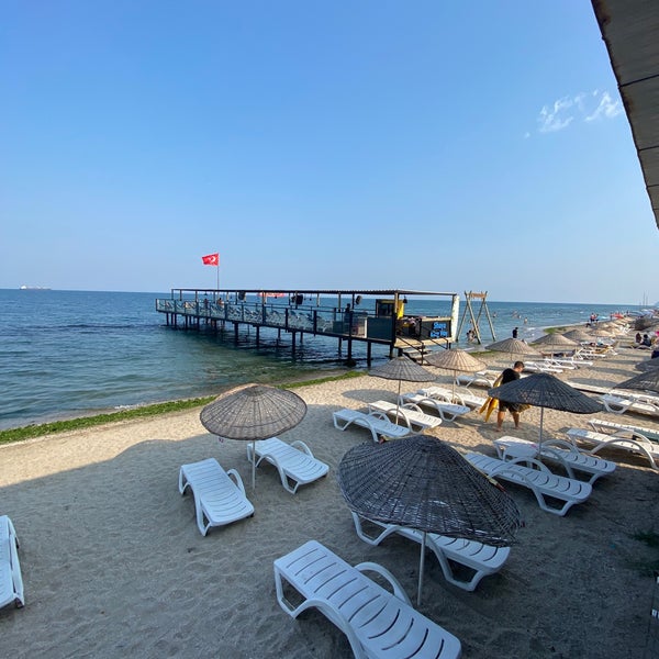 Photo taken at Shaya Beach Cafe &amp; Restaurant by Çağla K. on 7/19/2021