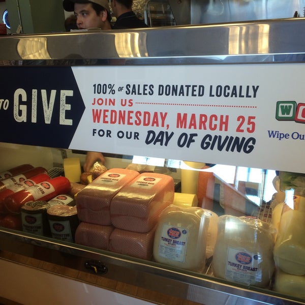 Photo taken at Jersey Mike&#39;s Subs by Laura F. on 3/25/2015