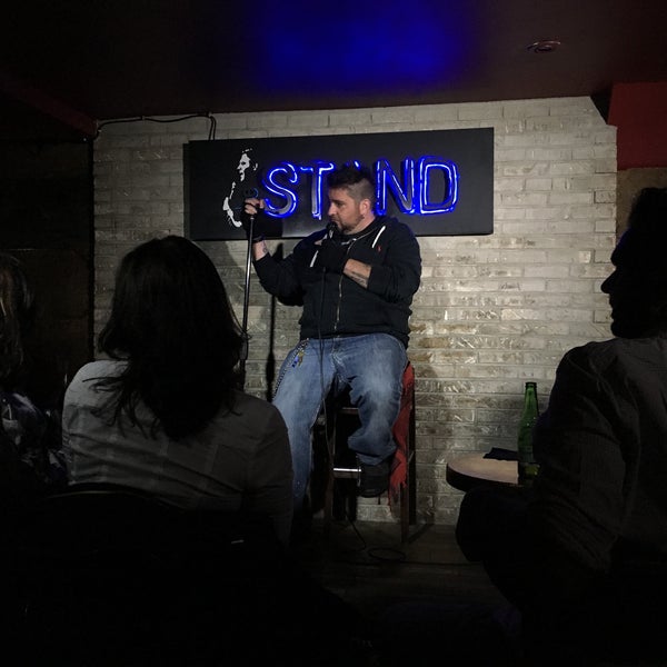 Photo taken at The Stand Restaurant &amp; Comedy Club by Maria S. on 10/24/2015