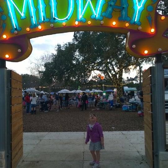 Photo taken at The Midway Food Park by Brian T. on 3/2/2014