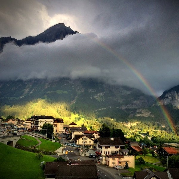 Photo taken at Belvedere Swiss Quality Hotel Grindelwald by Yoav S. on 7/20/2014