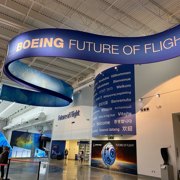 Photo taken at Future of Flight Aviation Center &amp; Boeing Tour by Taylor P. on 12/22/2019