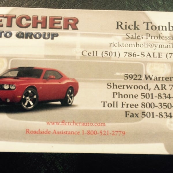 Frank fletcher chrysler dodge jeep ram 5922 warden rd