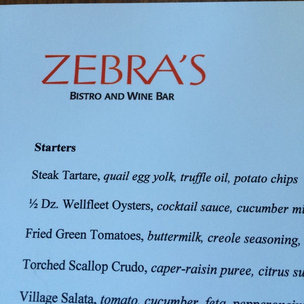 Снимок сделан в Zebra&#39;s Bistro And Wine Bar пользователем Mark H. 7/31/2015